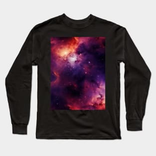 Stellar Odyssey: Cosmic Nebula Embrace Long Sleeve T-Shirt